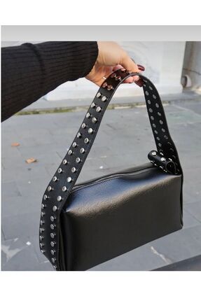 Rozge Zımba Detaylı El Ve Omuz Çantası