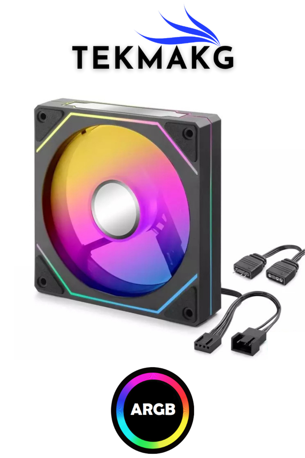 120mm ARGB Kasa Fanı | Ön Yüz ARGB + Merkez & Çift Yan Infinite Efekt