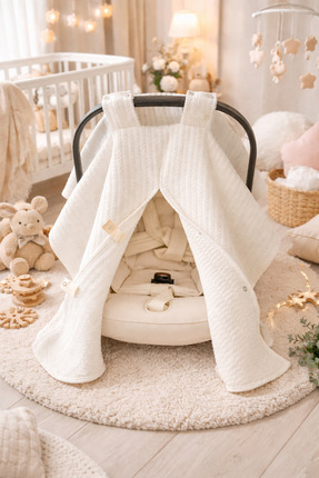 Babycitytr %100 Pamuk Örgü Pike Puset Çarşafı, Minder ve Örtü Seti – Nefes Al...