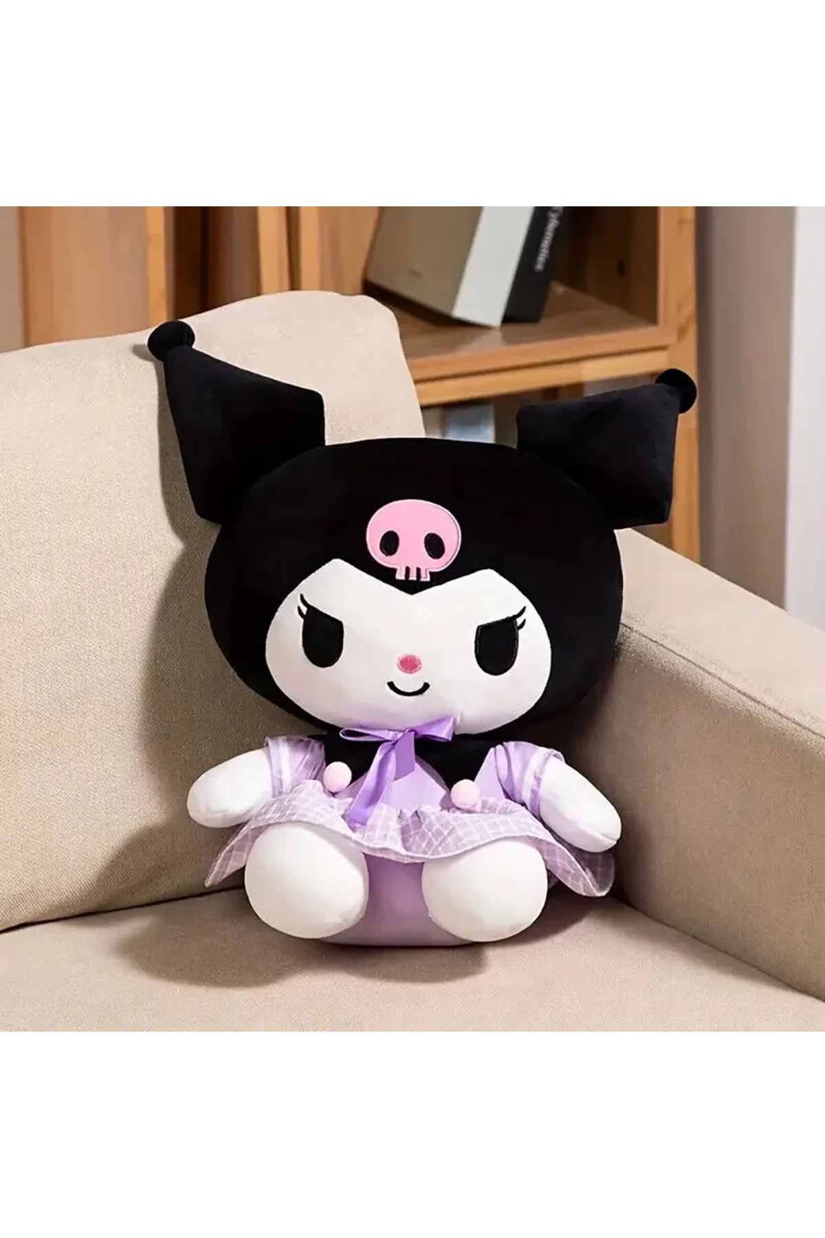 Cici Oyuncak Kuromi Plush Doll Sevimli 30 cm Peluş Kuromi Çocuk