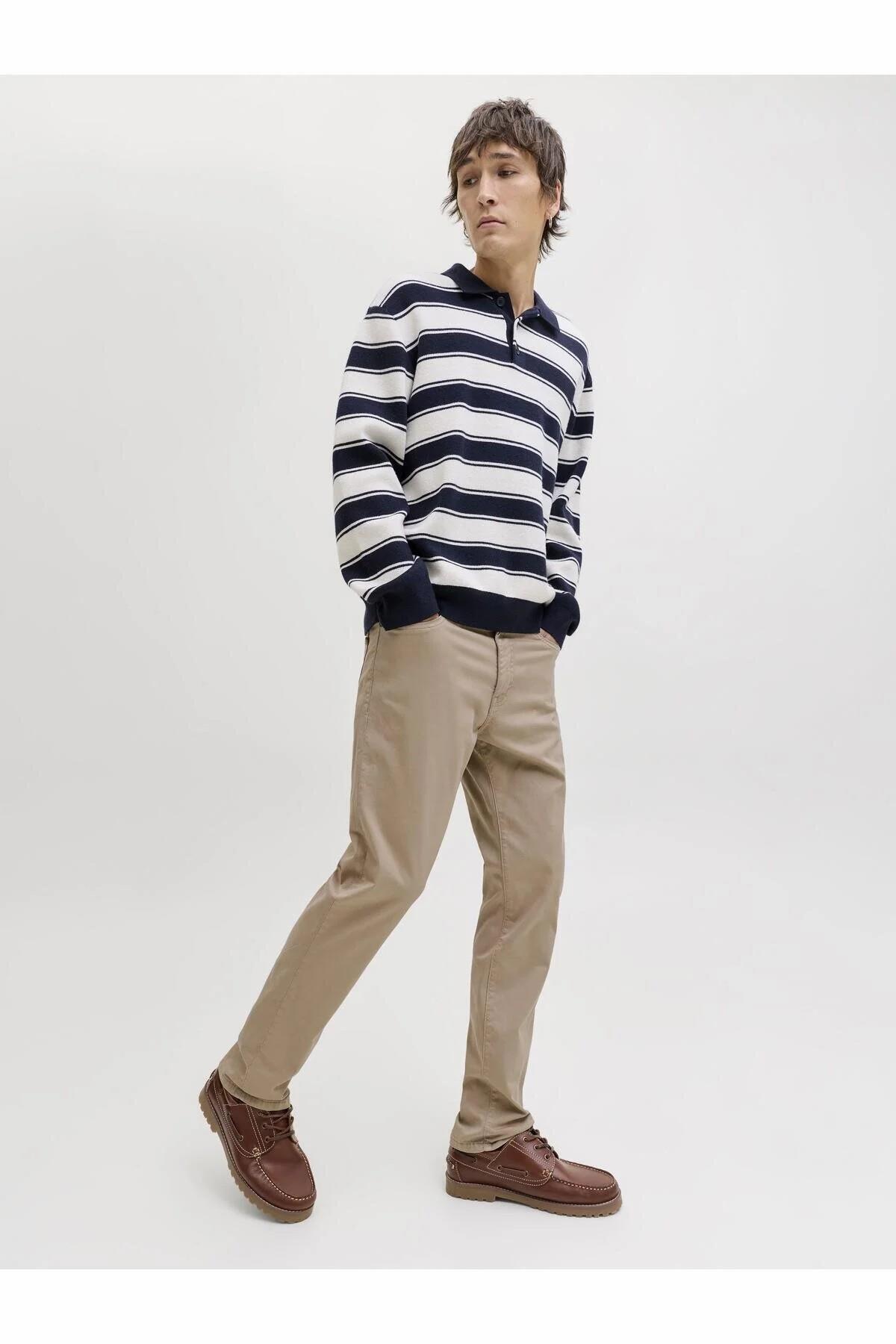 شلوار مردانه راسته فاق کوتاه | جک اند جونز Jack & Jones 12293328 - تصویر 2