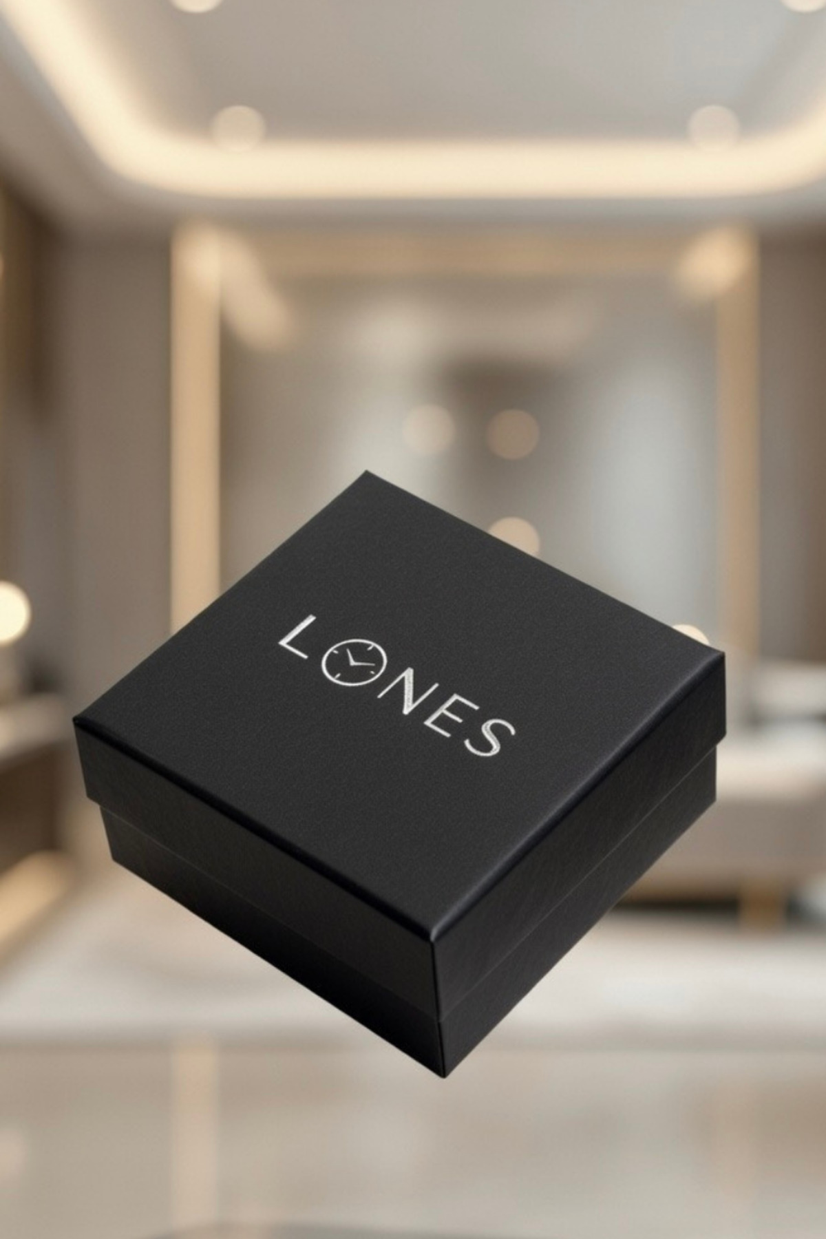 LONES TIME Erkek Metal Kol Saati Takvimli Şık Tasarım Özel Kutusunda görsel 5