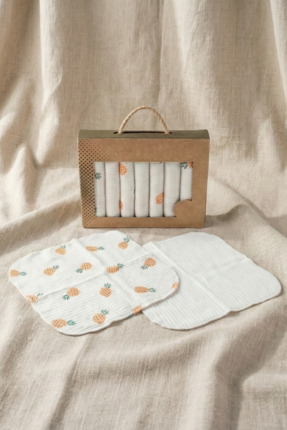 hobbe baby 7'li %100 Pamuklu Bebek Ağız Mendili