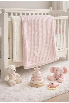 Abelia Baby Organik Pamuklu Pike/Polar Çift Taraflı Balıksırtı Wellsoft Bebek...