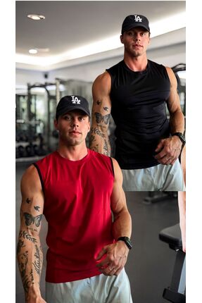 kalawear Erkek 2'li Scuba Fit Gym Fitness Sporcu Atleti