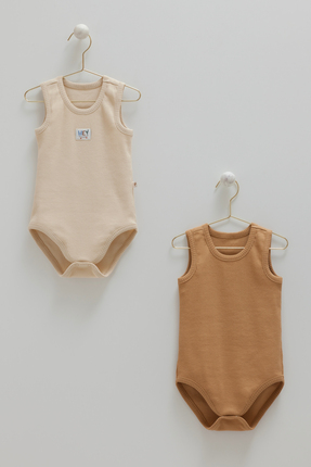 Caramell 2'li Basic Kaşkorse Erkek Bebek Body Seti