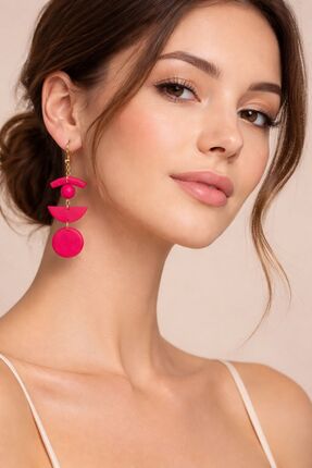 EPAksesuar FUŞYA ÖZEL TASARIM EL YAPIMI KÜPE