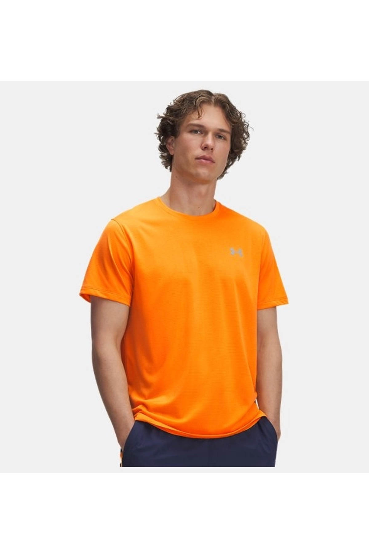 آندر آرمور تی‌شرت مردانه طرح UA Launch نارنجی کد ۱۳۸۲۵۸۲-۷۹۳