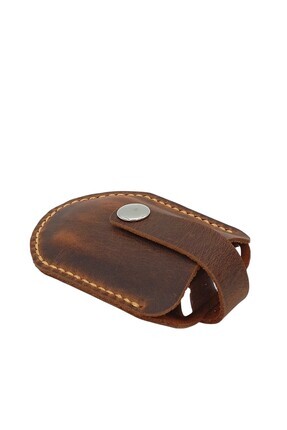 CRONDER Hakiki Deri Mekanizmalı Çakmak Kılıfı