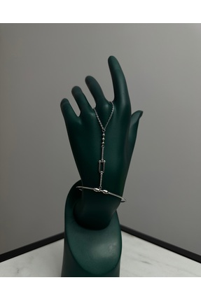 MEŞK STUDIO Modern Kelepçe Formlu Şahmeran Bileklik - Minimalist T-Bar Detayl...