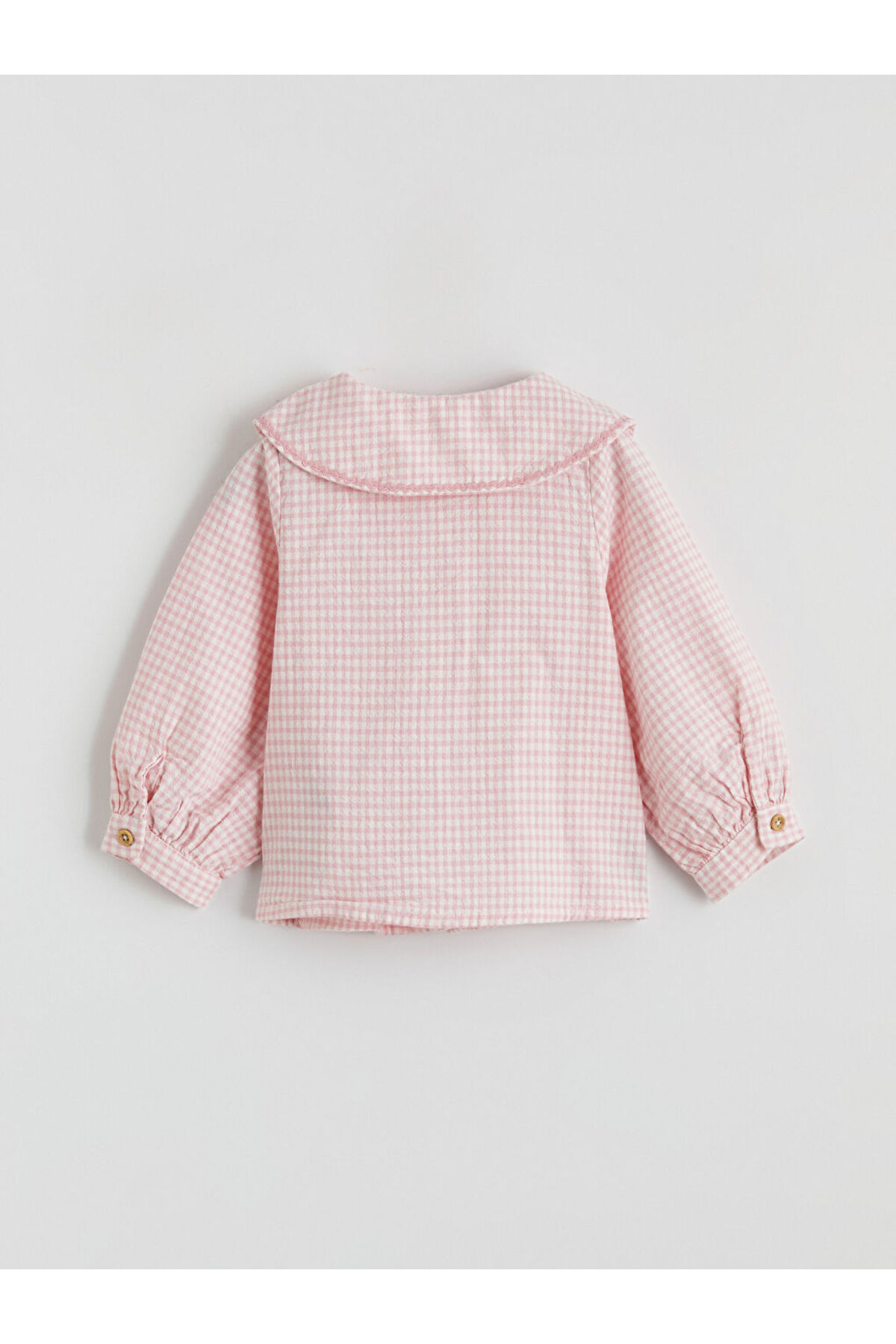 LC Waikiki Gülis Store'den Ekru Bebe Yaka Kız Bebek Gömlek fotoğrafı 2 (önizleme)