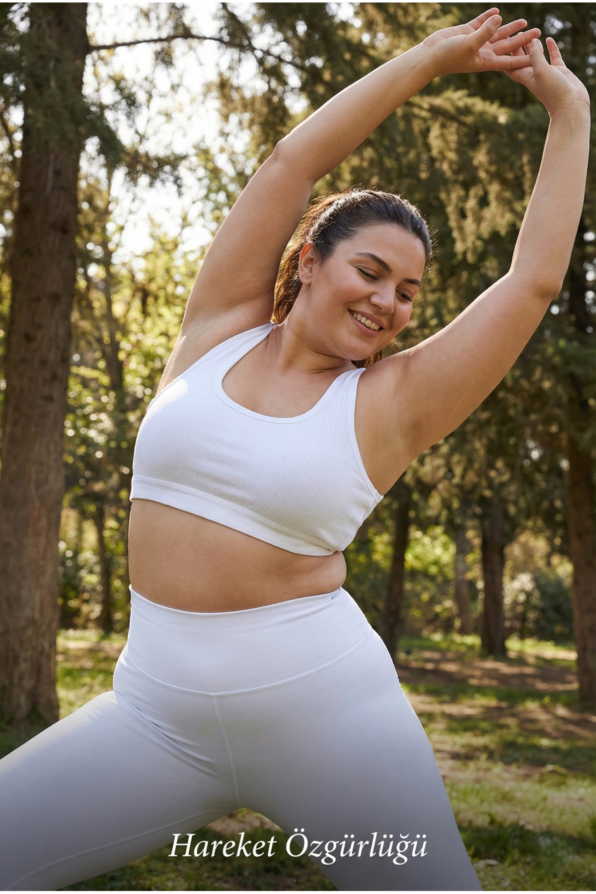 underwear bodyway  Büyük Beden 2'li Kalın Askılı Fitilli Büstiyer Seti - Yanları Kapatan Pamuklu Crop Yarım Atlet - Görsel 7