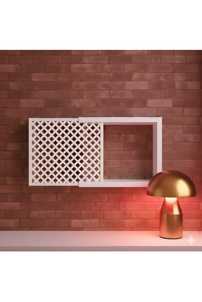 EyluX Shop Modern Dekoratif Duvara Asılabilir Sigorta Ve Modem-wifi Saklama K...