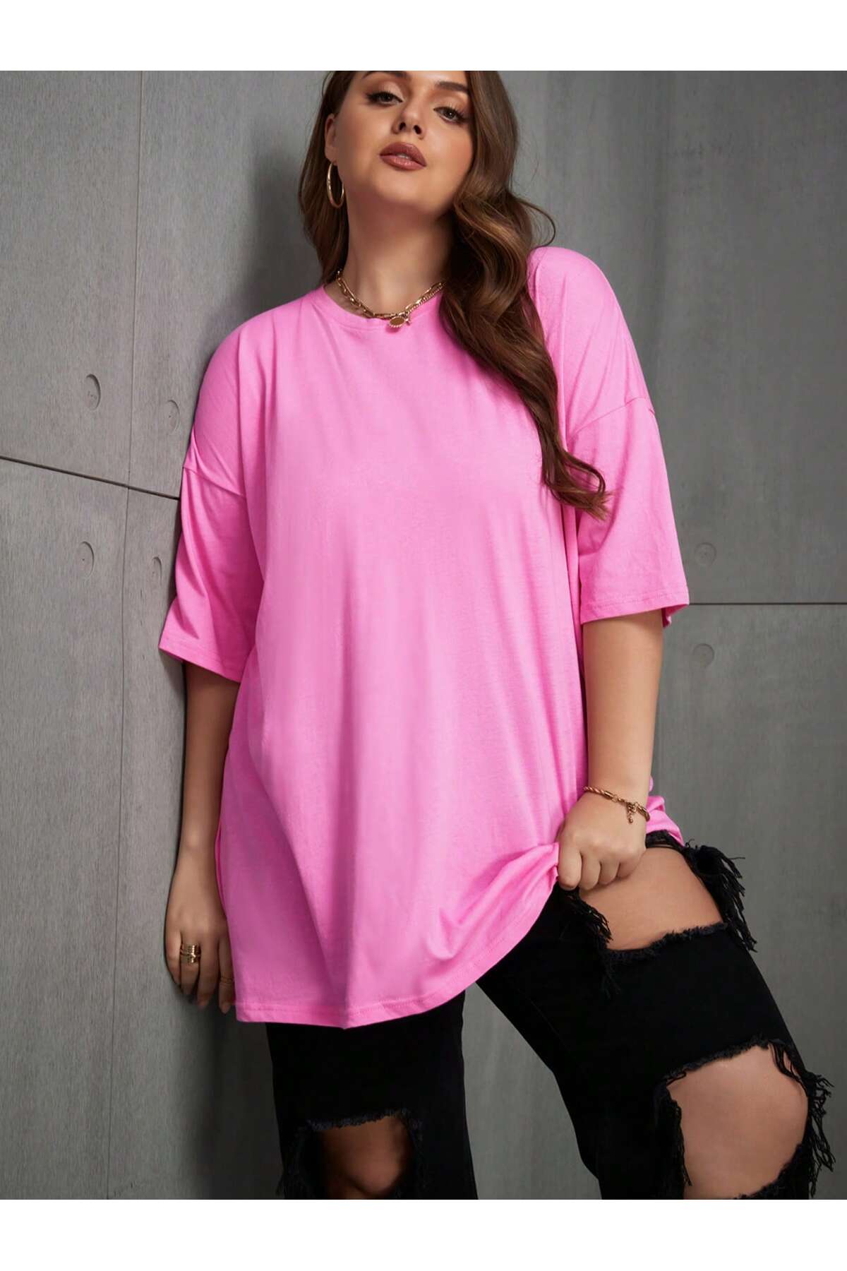 DAXİS Sportwear Company Bisiklet Yaka Penye T-shirt görsel 5