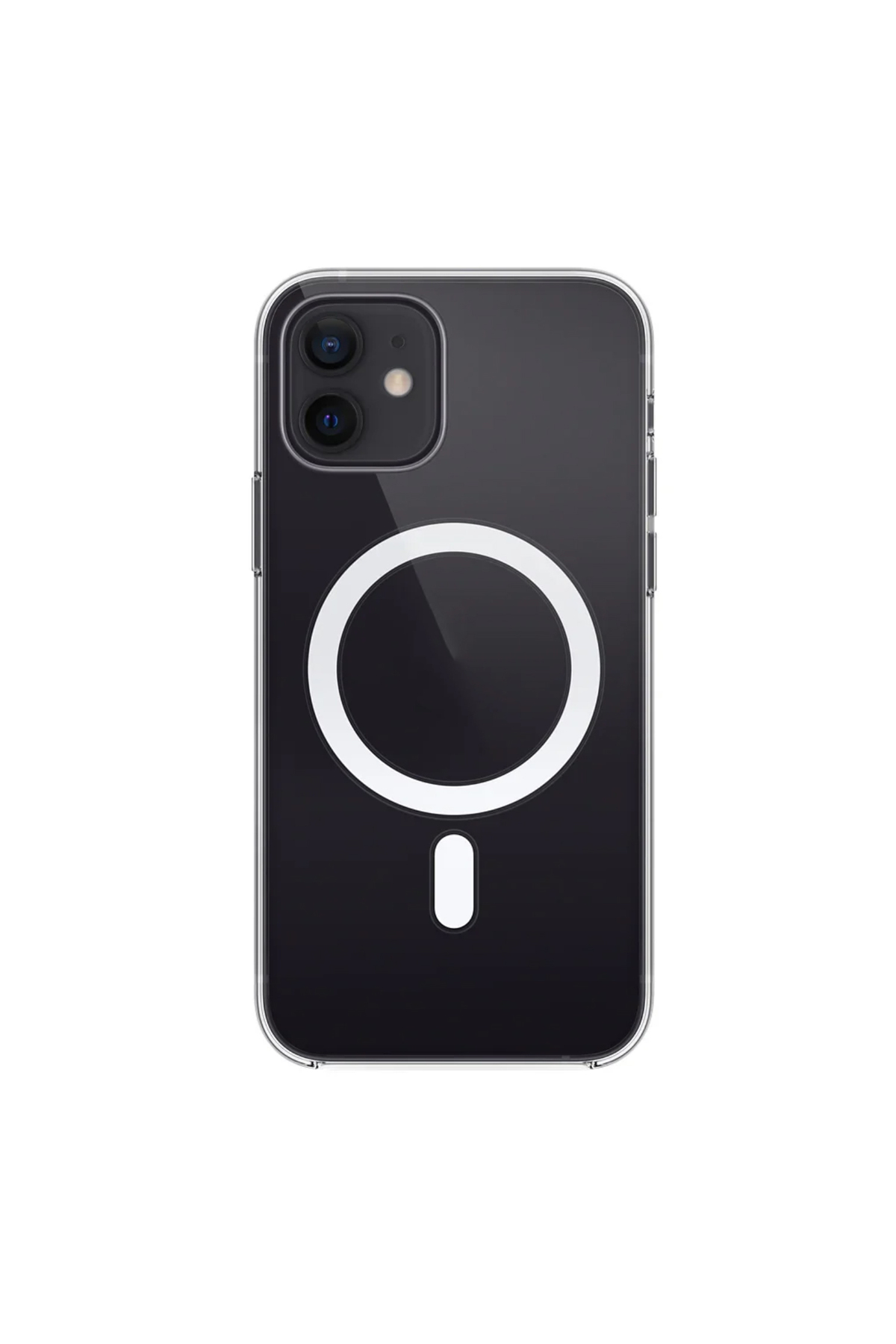 Apple iPhone 11 ile Uyumlu IC Çipli Animasyonlu M-Safe Sararmaz PC Premium Slim Şeffaf Kılıf