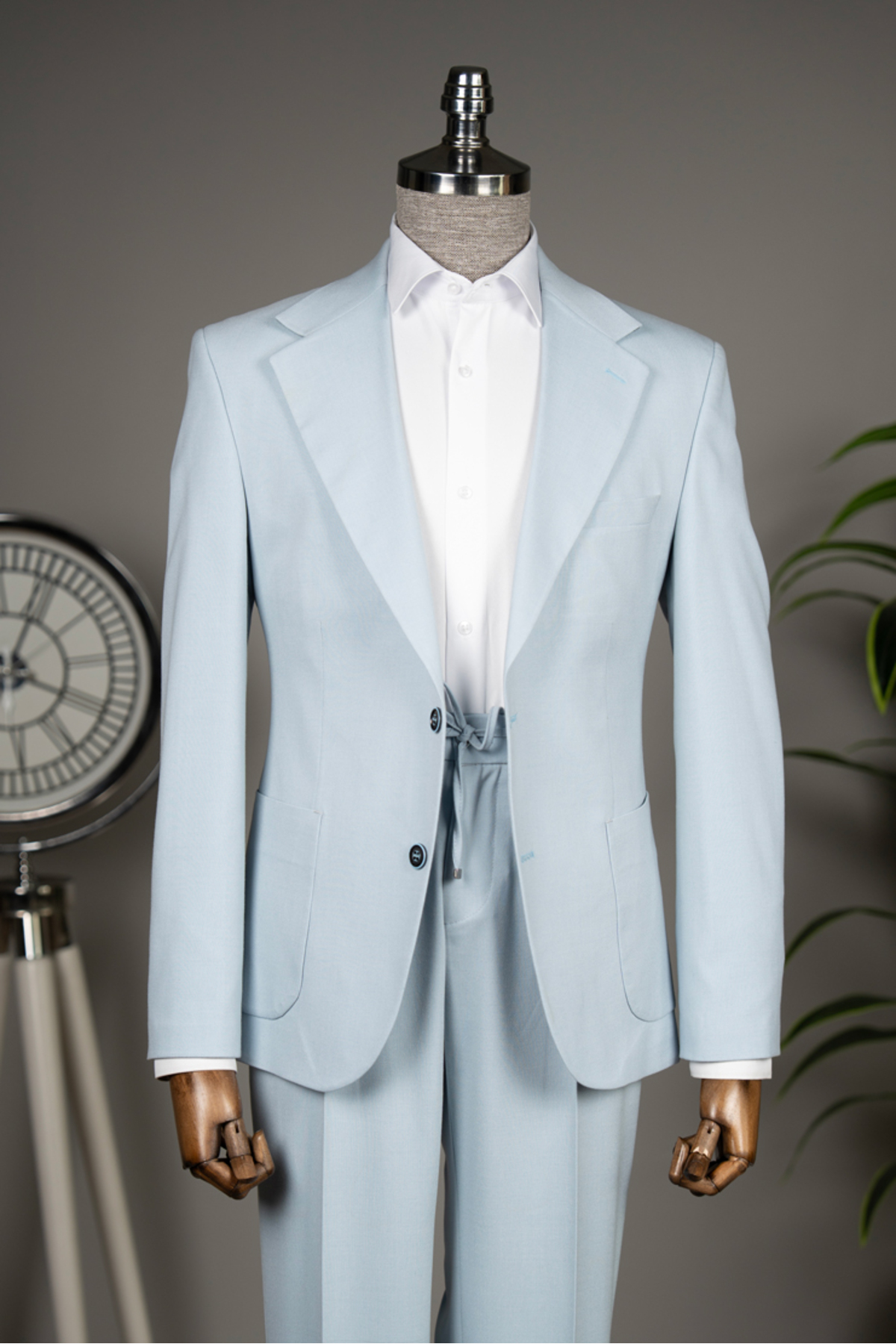 Ice Blue Slimfit Sports Suit – Choose SlimFit size 1 large.