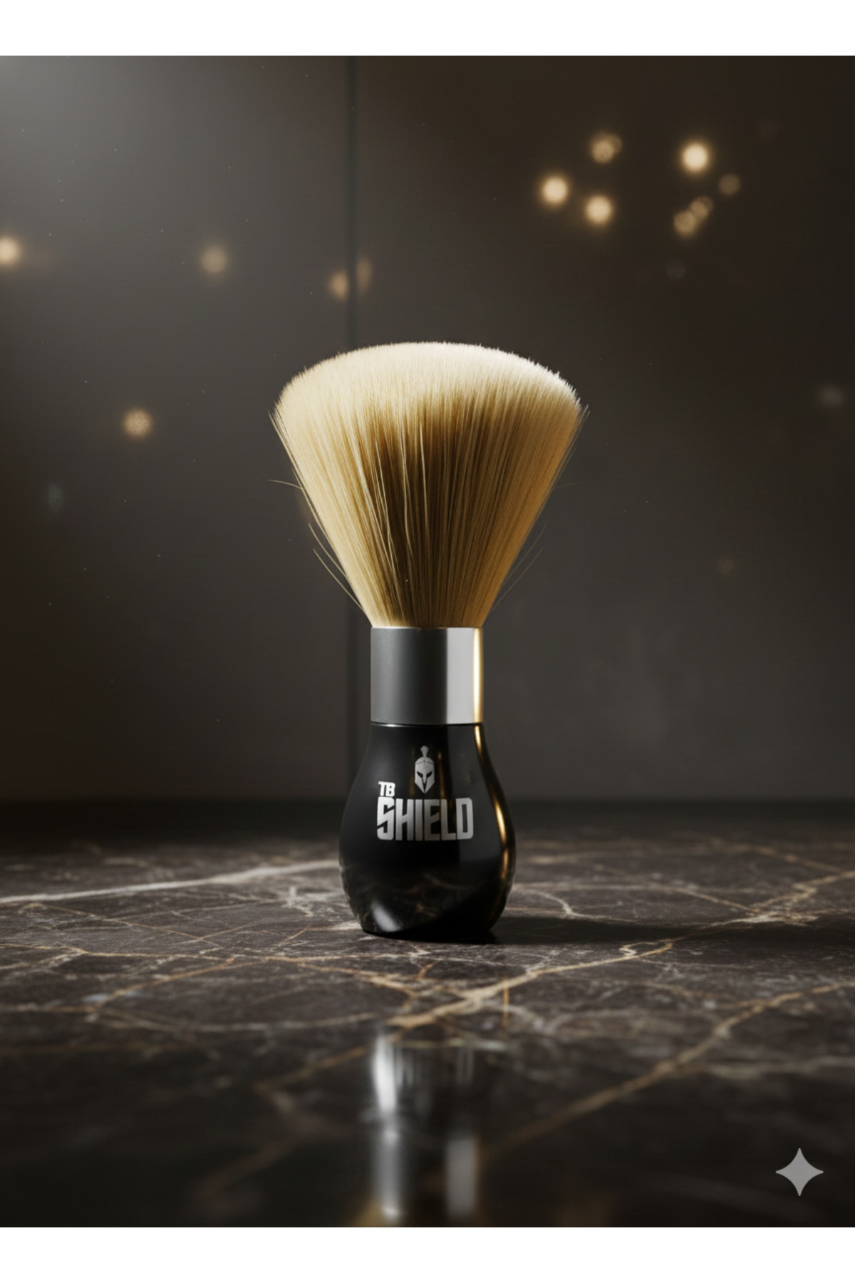 The Barber Shield Ense Fırçası Siyah Güçlü Uç Sentetik Kıl TB Shield Baskılı Ense Fırçası - Fiyatı, Yorumları