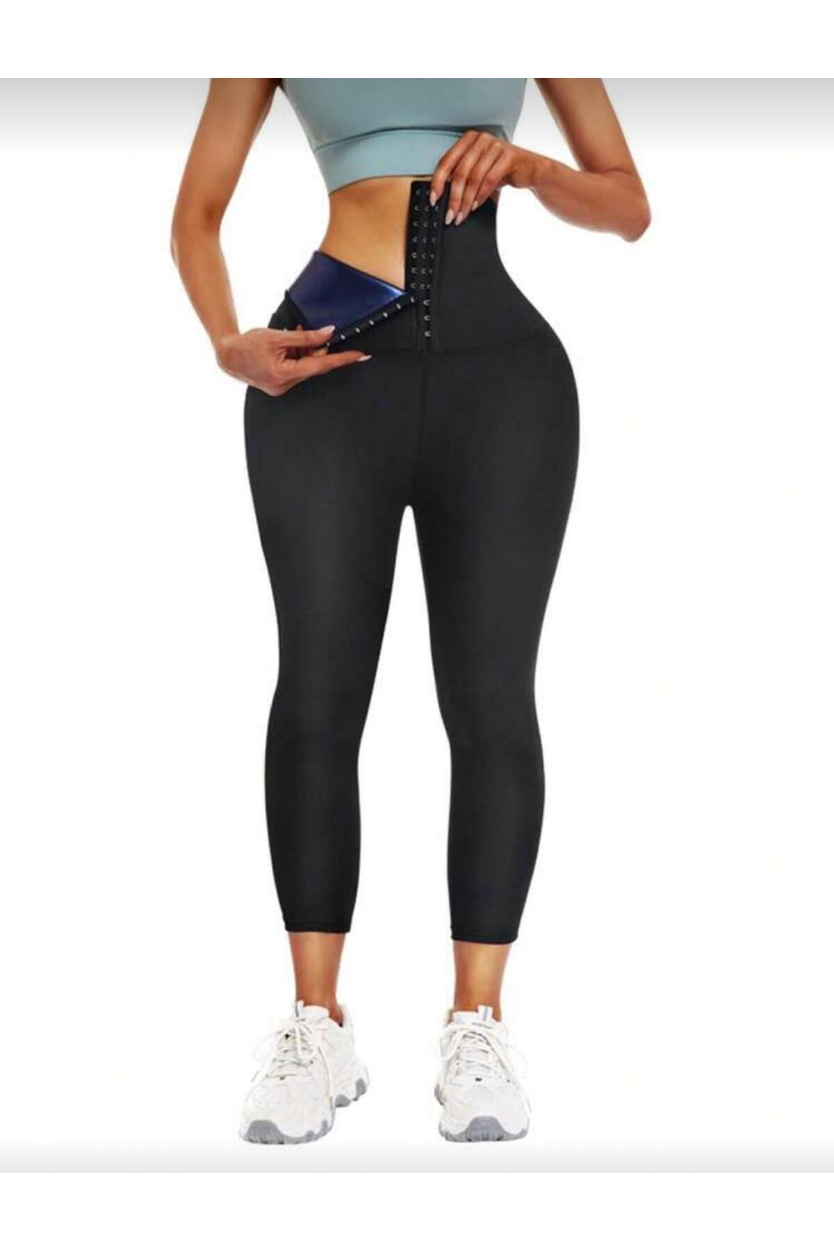 FİT WOMEN yüksek bel zayıflatan incelten toparlayıcı agraflı tayt 4409 görsel 5