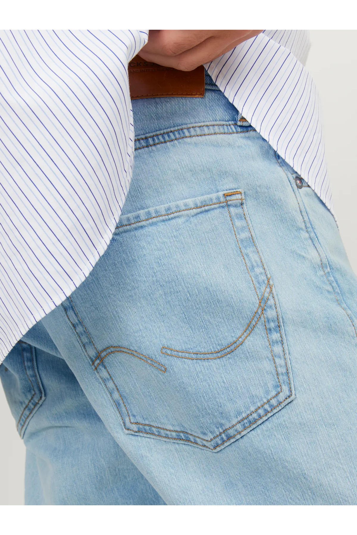 شلوار جین مردانه راسته فاق نرمال | جک اند جونز Jack & Jones 12249059 - تصویر 7