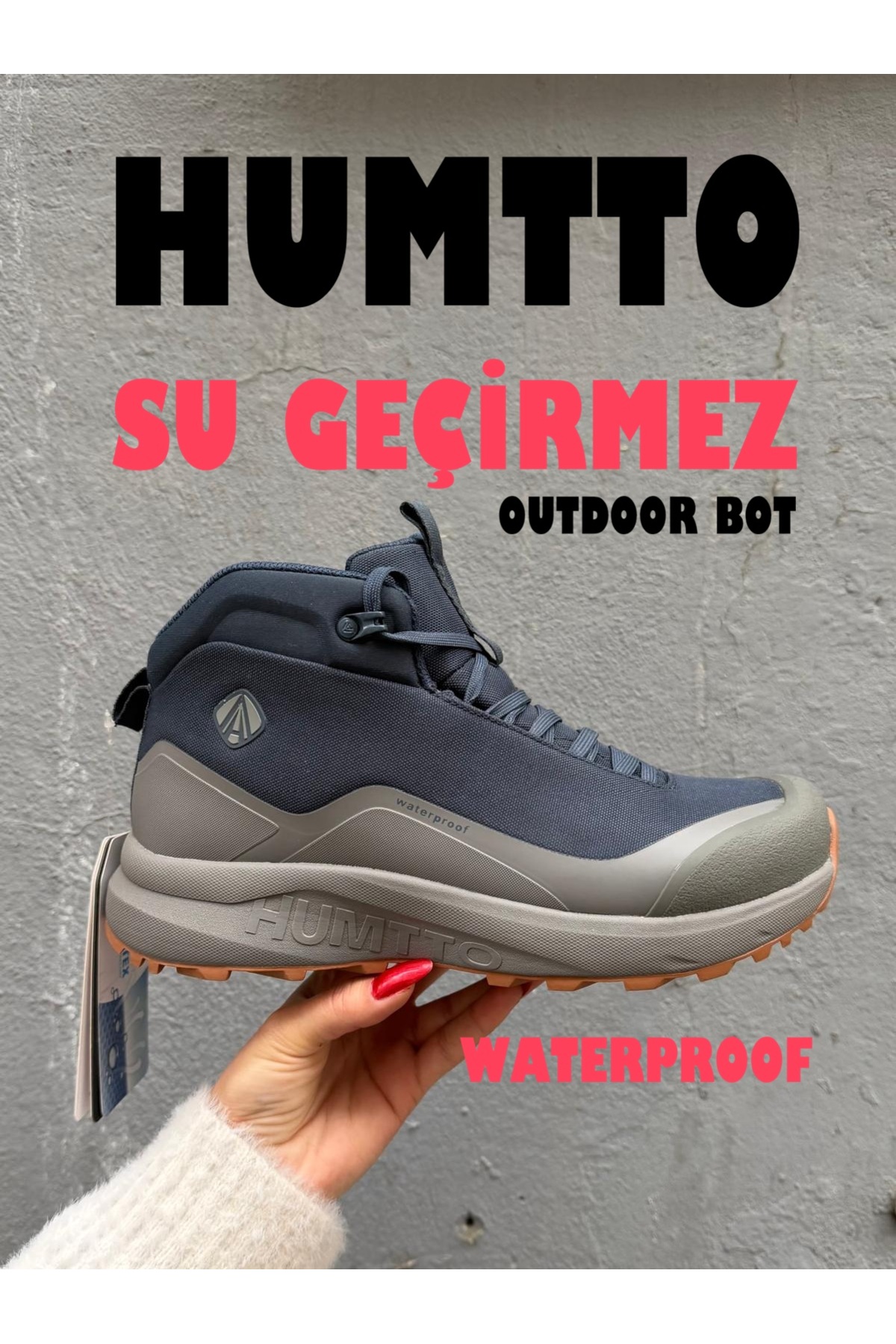 HUMTTO  WATERPROOF ERKEK OUTDOOR BOT, SU GEÇİRMEZ BOT, ORTOPEDİK KAYMAZ TABAN