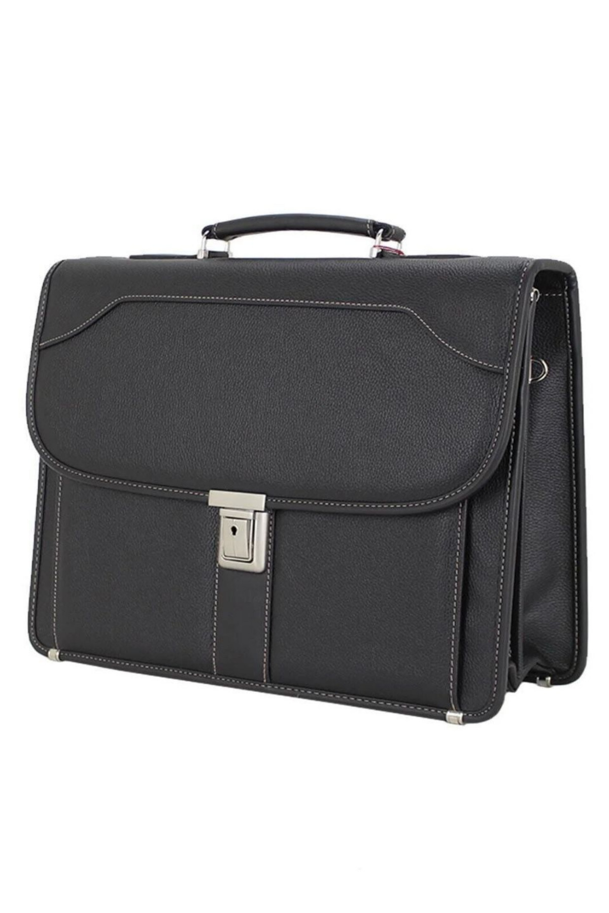 Toms Jones  Erkek Evrak Çantası 15,6 inç Organizer Bölmeli A4 Kağıt ve Dosya Uyumlu Omuz Askılı - Görsel 2