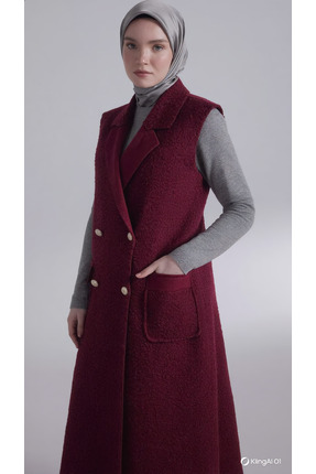 belemirmoda Şık Borda Kadın Yelek