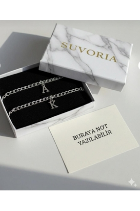 ACQUA BELLA 316L Çelik 2’li Harfli Bileklik Unisex Kararma Yapmaz 14 Şubat Se...