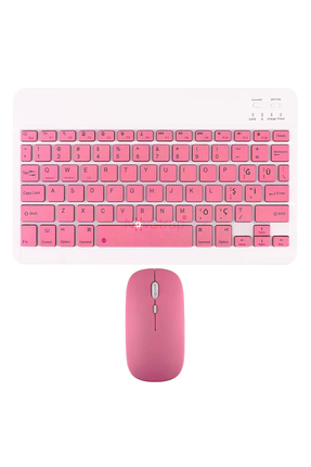 NovStrap Bluetooth Klavye Mouse Seti Şarjlı (Türkçe Q Karakter) Tüm Tablet ve...