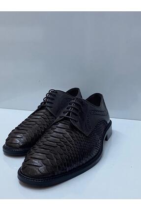 CEOS SHOES Hakiki Piton Deri Enjeksiyon Kösele Özel Tasarım Ayakkabı