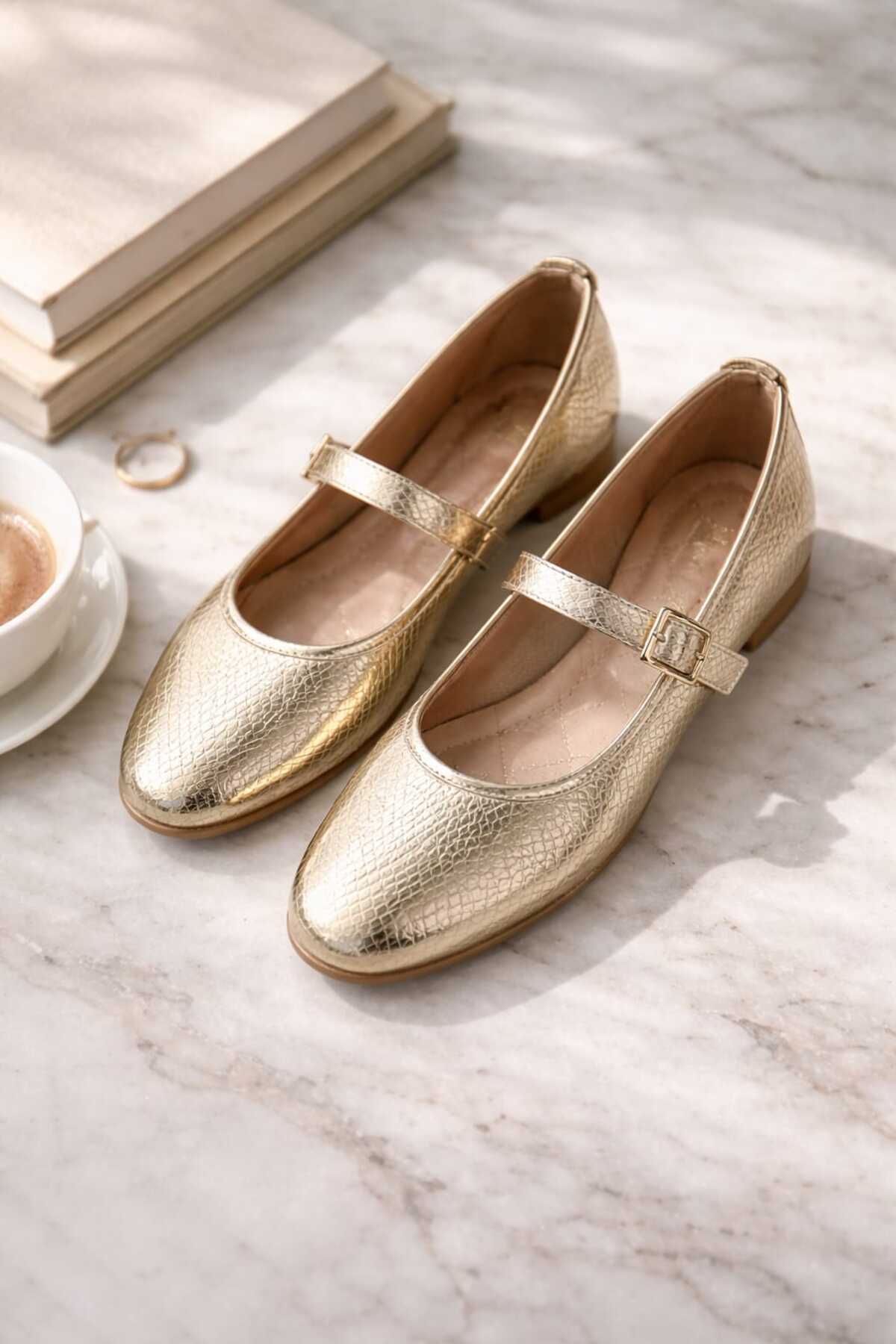 STL-108 Buckle Flats Women's Casual Shoes Flats