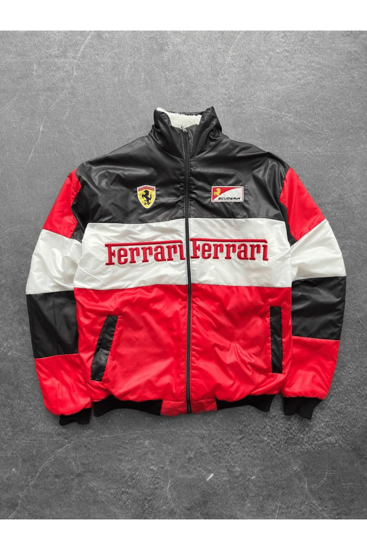 Gofeel  Ferrrari Racing Çift Taraflı Unisex Mont - Görsel 3