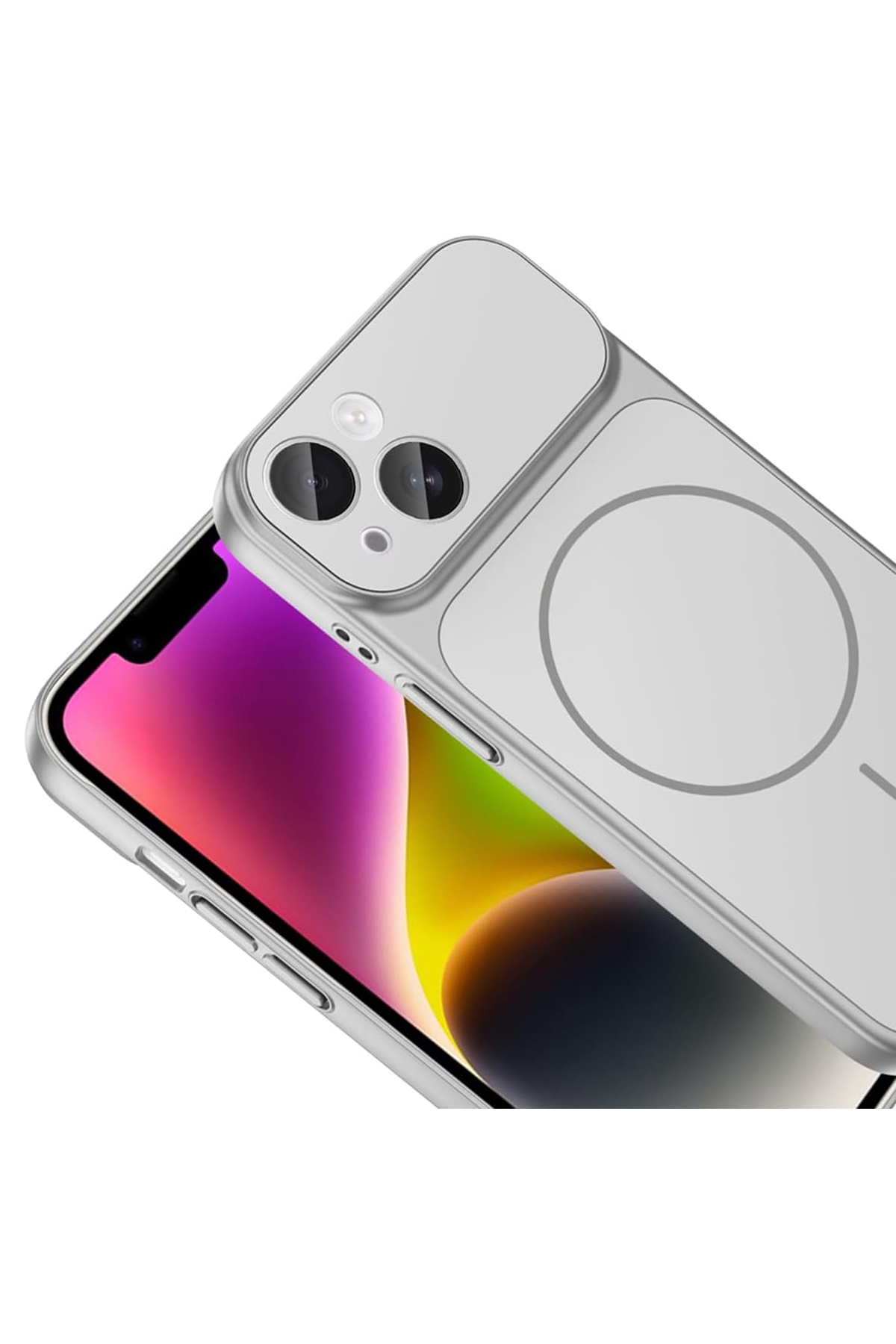 アイフォン Sunix iPhone 13 ile uyumlu İphone 17 Seri Görünümlü Magsafe ile