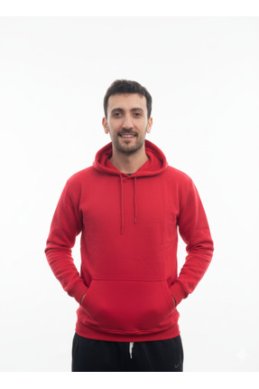 çınaroğlu avm Erkek Kapüşonlu Sweatshirt Kanguru Cep Regular Standart Kesim P...