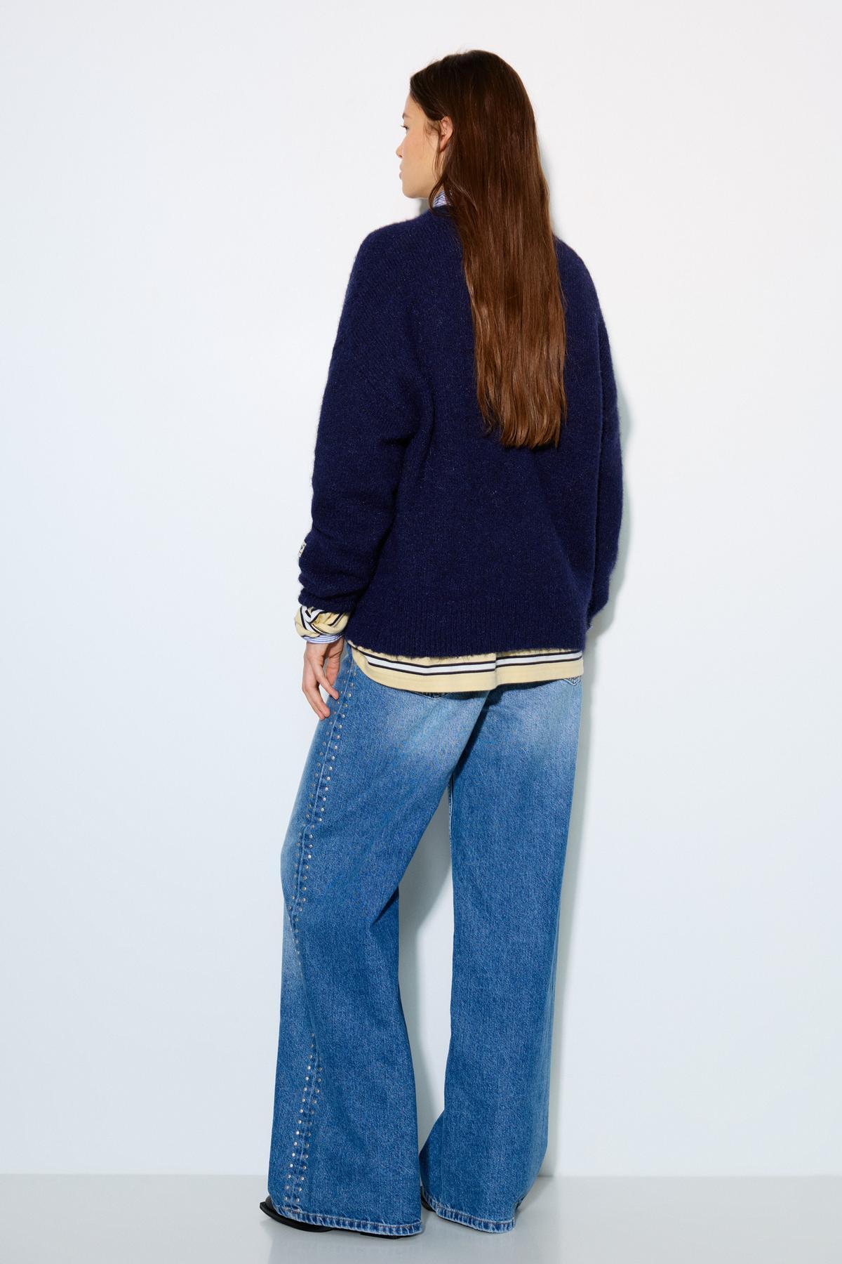 Pull & Bear  Basic bisiklet yaka kazak - Görsel 4