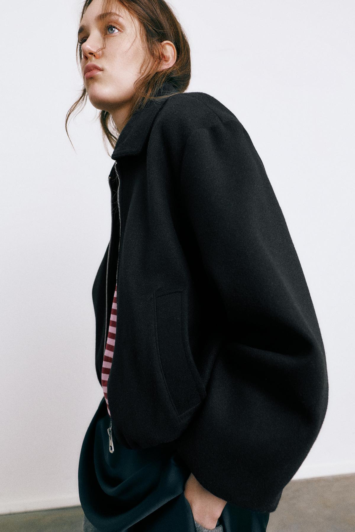 Pull & Bear  Yumuşak kumaş balon ceket - Görsel 2