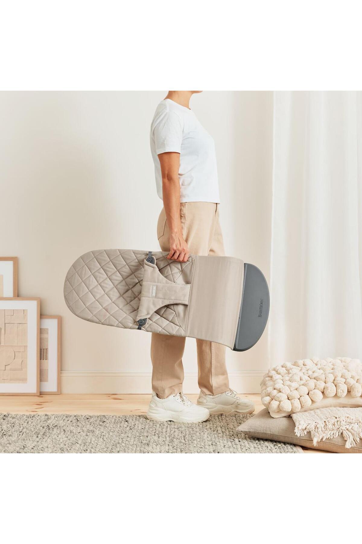 BabyBjörn Bliss Ana Kucağı Oyuncaklı Woven Sand Grey fotoğrafı 4 (önizleme)