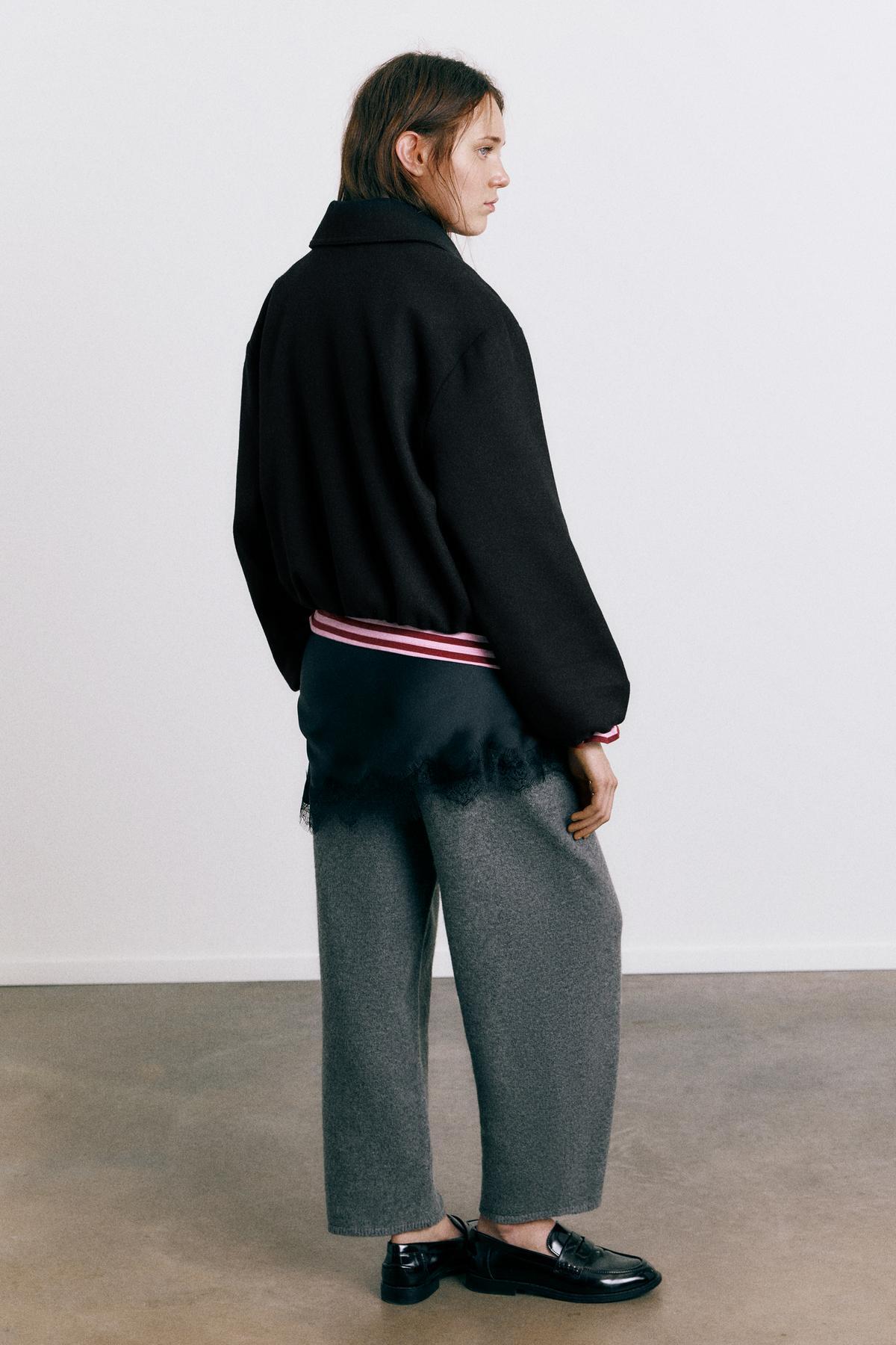 Pull & Bear  Yumuşak kumaş balon ceket - Görsel 4