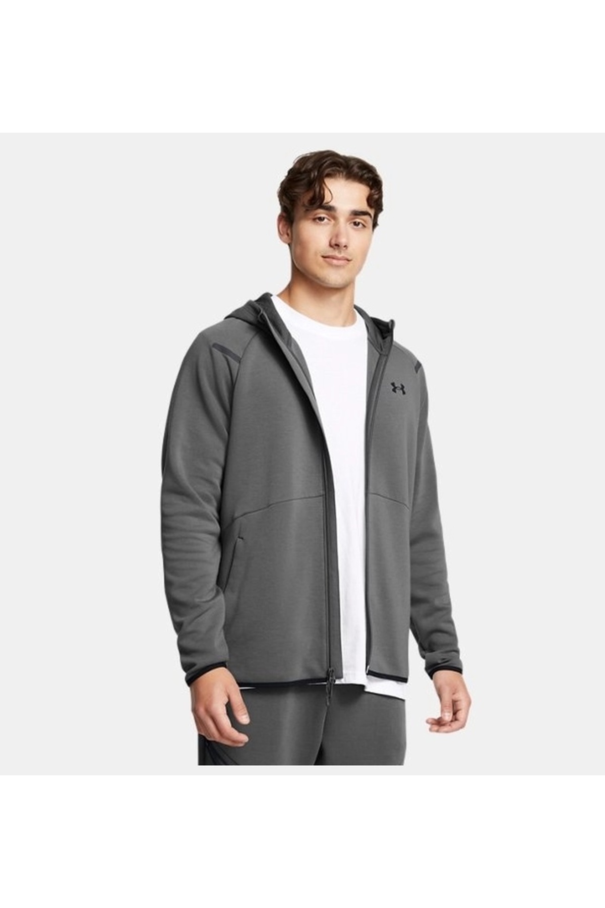 آندر آرمور کت مردانه خاکستری آنستاپبل FLC Fz Hd