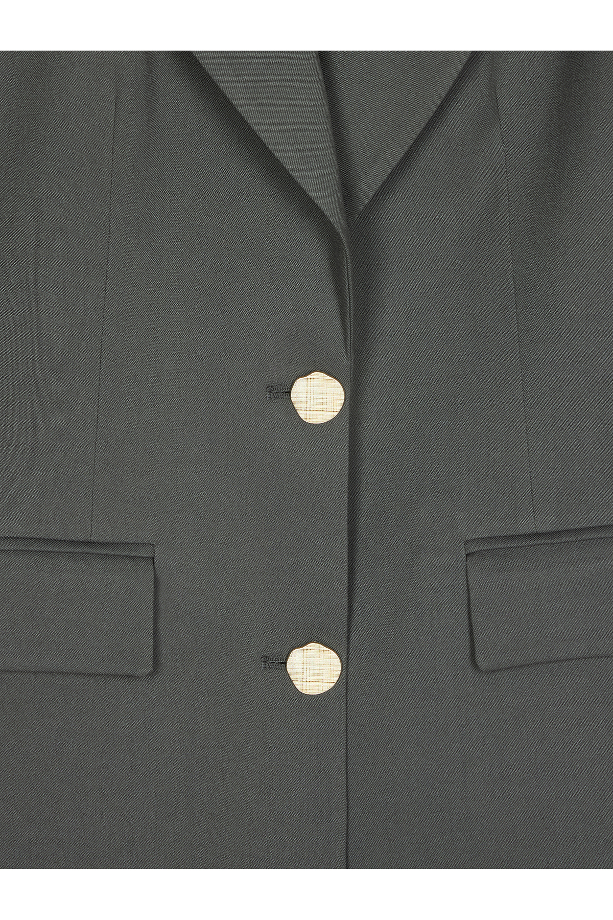 Dilvin 60774 Altın Düğmeli Blazer. görsel 7