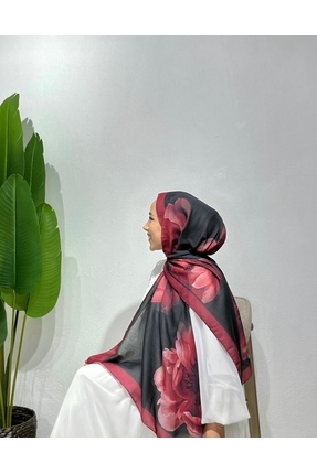 lune LOTUS ŞAL KIRMIZI