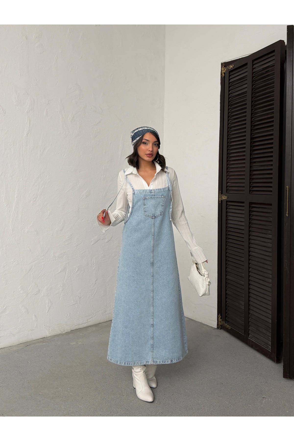 Blue Wings  UZUN BAHÇIVAN ELBİSE - Görsel 4