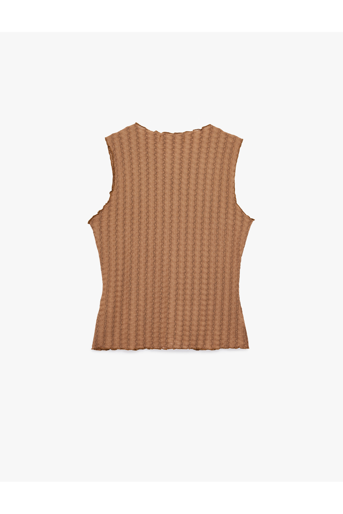 Koton  Bürümcük Kumaş Slim Fit Düğmeli Bisiklet Yaka Yelek - Görsel 2