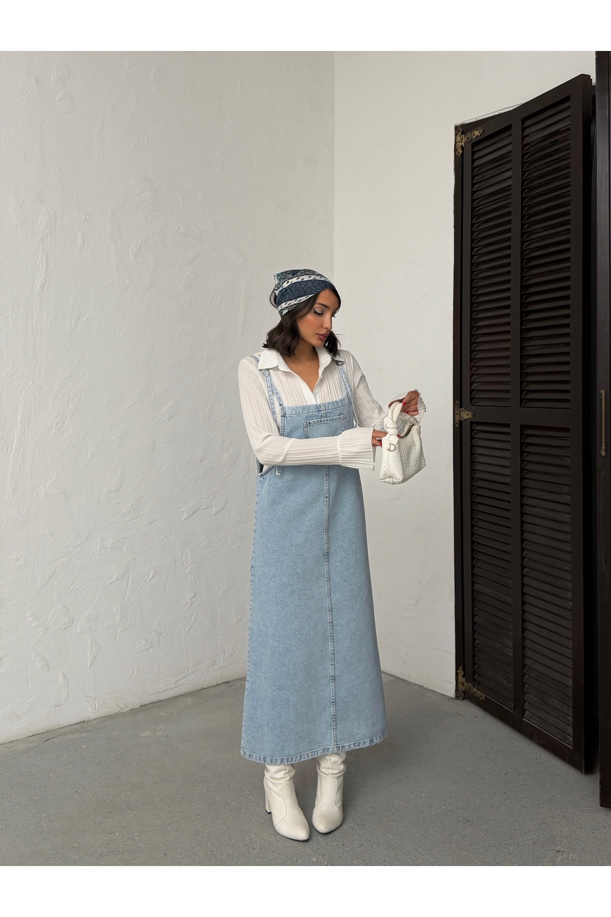 Blue Wings  UZUN BAHÇIVAN ELBİSE - Görsel 5