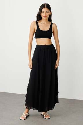 Mi Pret a Porter Mi Beli Lastikli Şifon Pantolon Etek