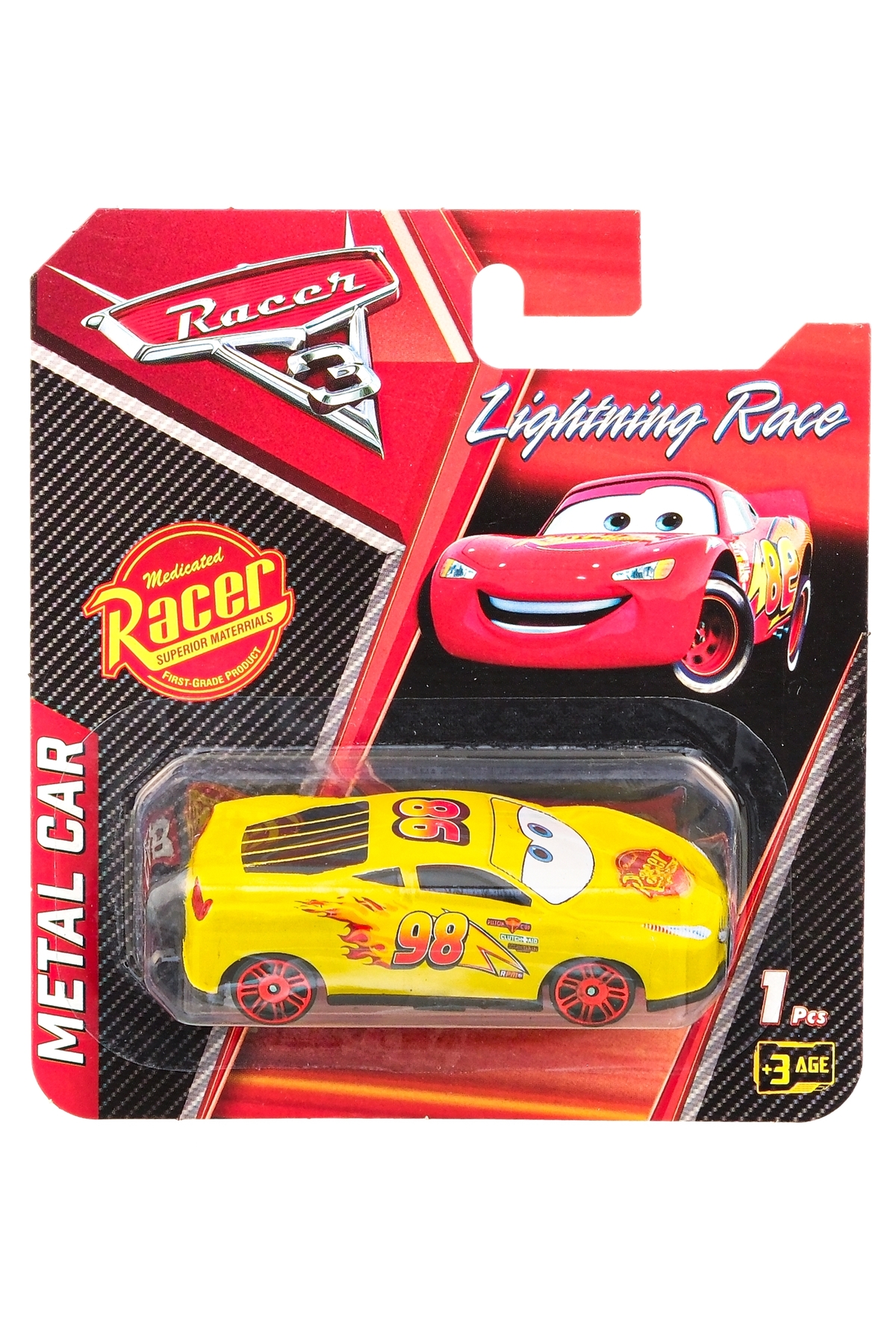 Brother Toys 1 Adet Metal Şimşek Mcqueen Araba Seti Oyuncak 1 Adet Araba fotoğrafı 5 (önizleme)