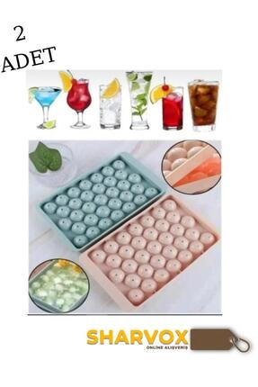 Sharvox 2’li Küre Buz Kalıbı | Yuvarlak Buz Küpü Yapma Buzluğu