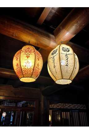 Lunacclight ETNİK MODEL EL BOYAMA ABAJUR