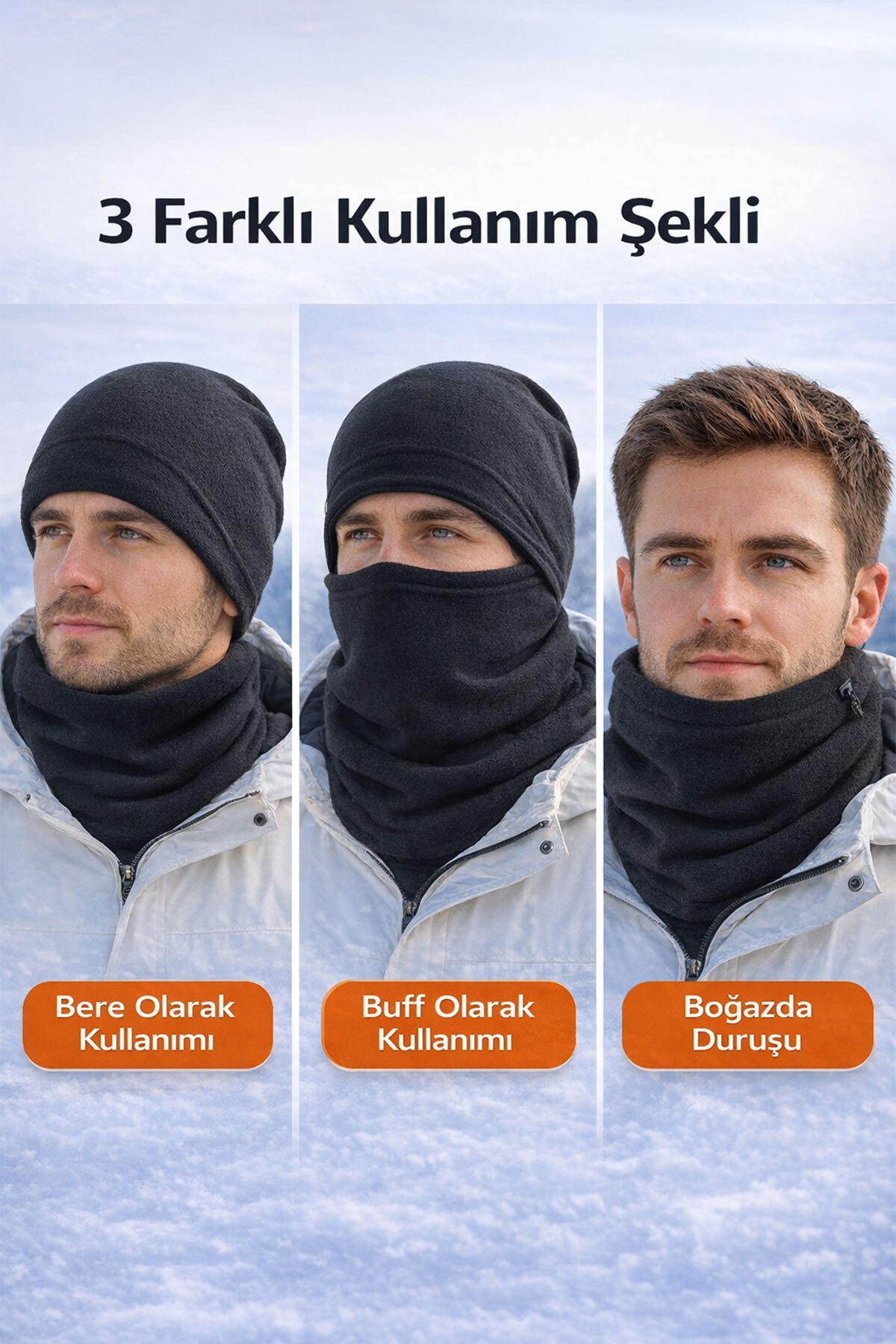 Omotasarım Nasa Unisex Polar Boyunluk-Bere görsel 8