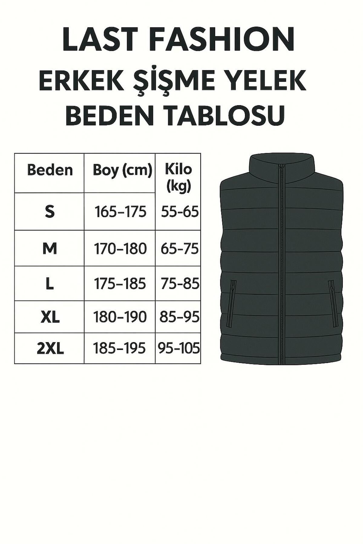 Last fashion  Yeni Sezon Su Geçirmez Erkek Şişme Yelek - Görsel 5