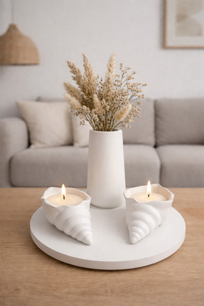 DEREN Dekoratif biblo vazo tepsi set aksesuar hediyelik ev yaşam ofis